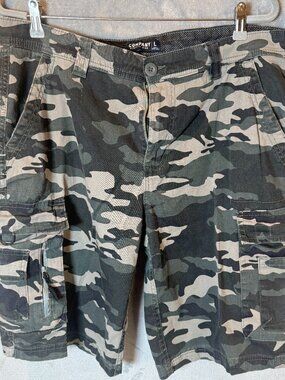 Company Eighty One Camo Cargo Shorts Mens Large Military Utility